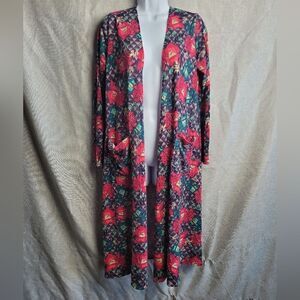 LULAROE Floral Duster Cardigan